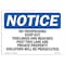 Signmission OSHA Notice Sign, 5" Height, 7" Width, No Trespassing Keep Out Tidelands And Beaches Sign, Landscape OS-NS-D-57-L-14926 - alternate 1